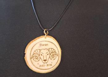 Zawieszka na rzemyku znak zodiaku Baran