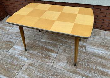 Stolik PRL vintage art deco rozkładany podnoszony ława stół kawowy