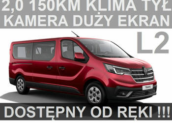 Renault Trafic L2 150KM 2,0 Niska Cena Klim tył Czujniki Kamera Od ręki !!…