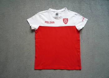 Koszulka 134 Polska Biało-czerwoni