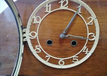 Zegar kominkowy JAMNIK Łódź PRL mechaniczny gong vintage