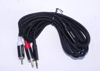 Kabel Przewód Audio Głośnikowy Aux 3,5 mm do 2RCA