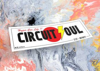 Naklejka CIRCUIT SOUL 12 x 4 cm drift slap jdm #2