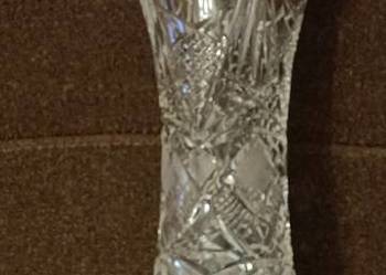Duży kryształowy wazon PRL