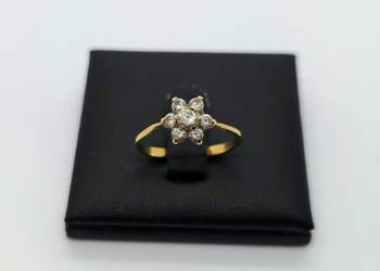 Złoty pierścionek próby 585 - 1,68g (Rozmiar 11)