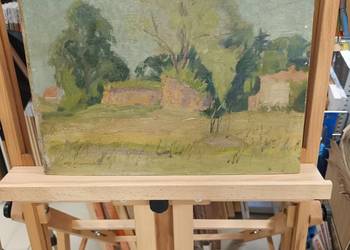 Pejzaż z wiejskiej drogi