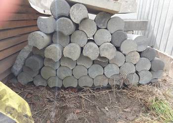 Palisada okrągła ring betonowy grafit szary 30cm 40cm