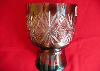 Wazon - Ręczna robota - szkło cięte - 16,5 x 12 cm Stary Design