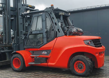 Wózek widłowy Linde H80T-03/1100 duplex 3,35 m LPG 8 ton | 2017