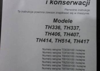 Instrukcja obsługi DTR ładowarki teleskopowej CAT TH336