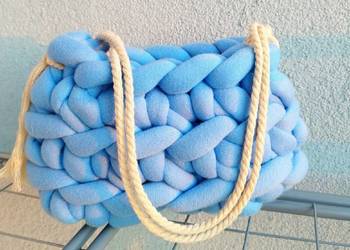 Torebka Marshmallo crochet, ręczne robiona
