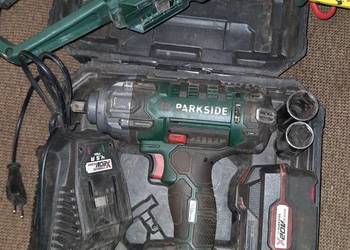 Klucz udarowy Parksaid 2 x bateria plus podkaszarka