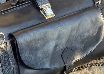 Torba Podróżna Vintage Lata 1960/1970 – Gruba Skóra Naturalna | Stan Idealn