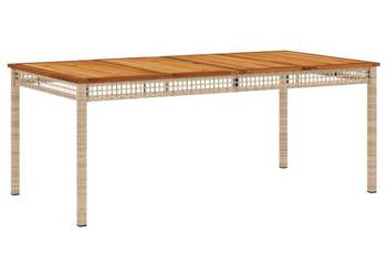 vidaXL Stół ogrodowy, beżowy, 180x90x75 cm(SKU:366281)