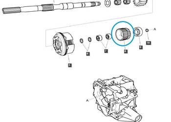 Koło zębate DRV 20T, zębatka wałka skrzyni / TRG287 / LS Tractor / 40337007