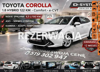 Toyota Corolla 22 Salon Polska 1.8 HYBRID 1wł z Pakietem TECH Zimowy Bezwy…