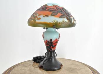 Lampa Stołowa - Gabinetowa Biurowa - Szkło Emile Galle - Lampka - Sygn #5