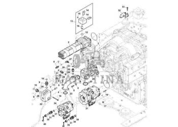 John Deere 9470RX - Łącznik kolankowy R560363 (Układ hydrauliczny)