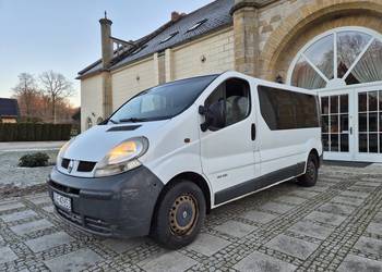 Zadbany Renault Trafic Long 1.9dCi 9 osobowy, klima,  BDB stan, opłaty, hak