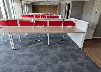 biurko typu bench Mikomax Flexido 4 i 6 osobowe