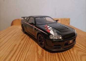 Nissan Skyline GTR r34 Model Skala 1/24 NOWY