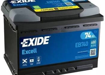Akumulator 74Ah 680A Exide Excell EN PRAWY PLUS