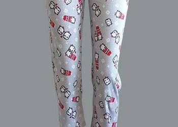 Spodnie piżamowe dziecięce polarowe szare 34/XS