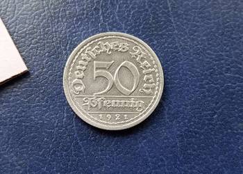 Stare monety 50 fenig 1921 J NIemcy Stare monety 50 fenig 1921 J NIemcy