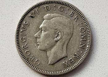 218) ANGLIA srebro - 1 Szyling - 1938 r.