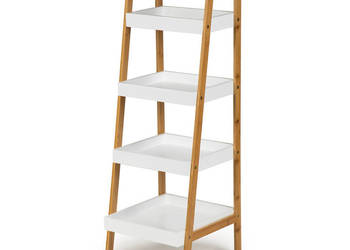 Regał szafka półka stoliczek 4 półki bambusowy stelaż