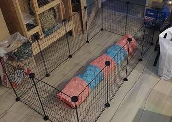 Kojec modułowy dla zwierząt – metalowa zagroda 143x73 cm