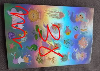 Syrenki i wodorosty naklejki