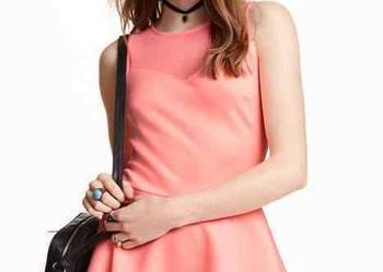 Morelowy top baskinka bluzka koszulka h&m xs 34 siatka siate
