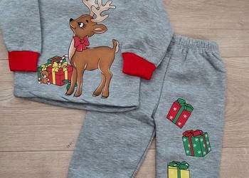 Świąteczny komplet dresowy - rozmiar 0/1lat