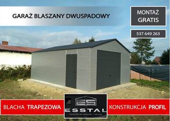 Garaż Blaszany - POPIELATY 3x8 |Blaszak| Garaże Wiata |Hala| -ESSTAL-