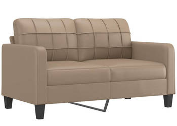 2-osobowa sofa kolor cappuccino 140 cm sztuczna skóra WM-359121