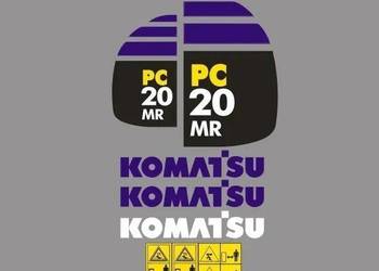 Naklejki oklejenie KOMATSU PC20 MR Zamiennik