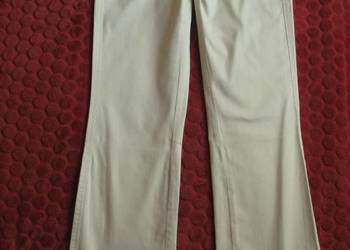 Spodnie - bawełna - 36 S - biodra 96 cm beżowe