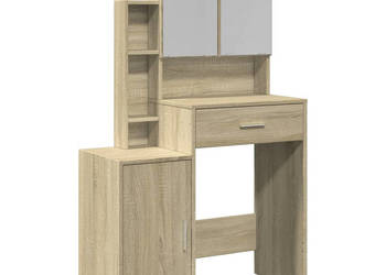 Toaletka z szafką dąb sonoma 80x35x132 cm WM-848236