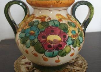 Dzbanek ceramiczny, włoski, ręczna robota