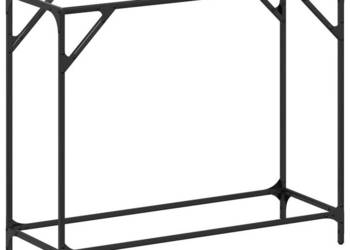 Stolik konsolowy z przezroczystym szklanym blatem 98x35x81 cm WM-846020