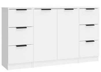 Szafki 3 szt. biały materiał drewnopochodny WM-3115836