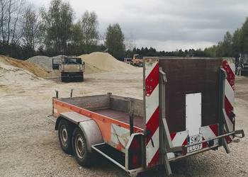 Przyczepa ciężarowa mini koparka sprzęt budowlany itp.