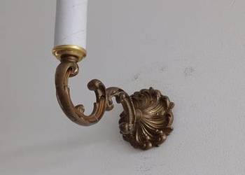 Stare mosiężne kinkiety