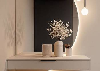 Lustro LOVERS DUO – zestaw 2 półokrągłych luster LED bez ramy do sypialni