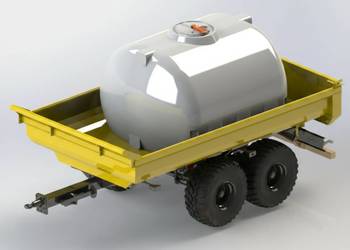 ZBIORNIK WODY PITNEJ + przyczepa 5000 L dostępna od ręki przyczepa RCM PK1