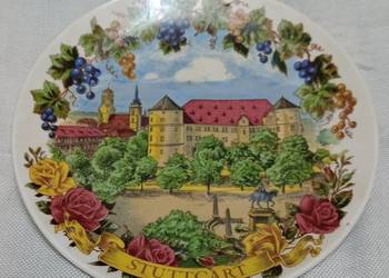 Ozdobny talerz dekoracyjny, souvenir STUTTGART