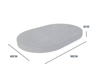 Płyta Nawierzchniowa OVAL 90x60 6cm GRUBOŚCI Beton Architektoniczny