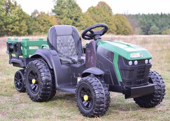 Autko na akumulator WIELKI TRAKTOR Z PRZYCZEPĄ auto traktorek