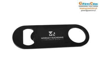 Otwieracz z magnesem, logo, grawer 100 szt. 3w1 czarny